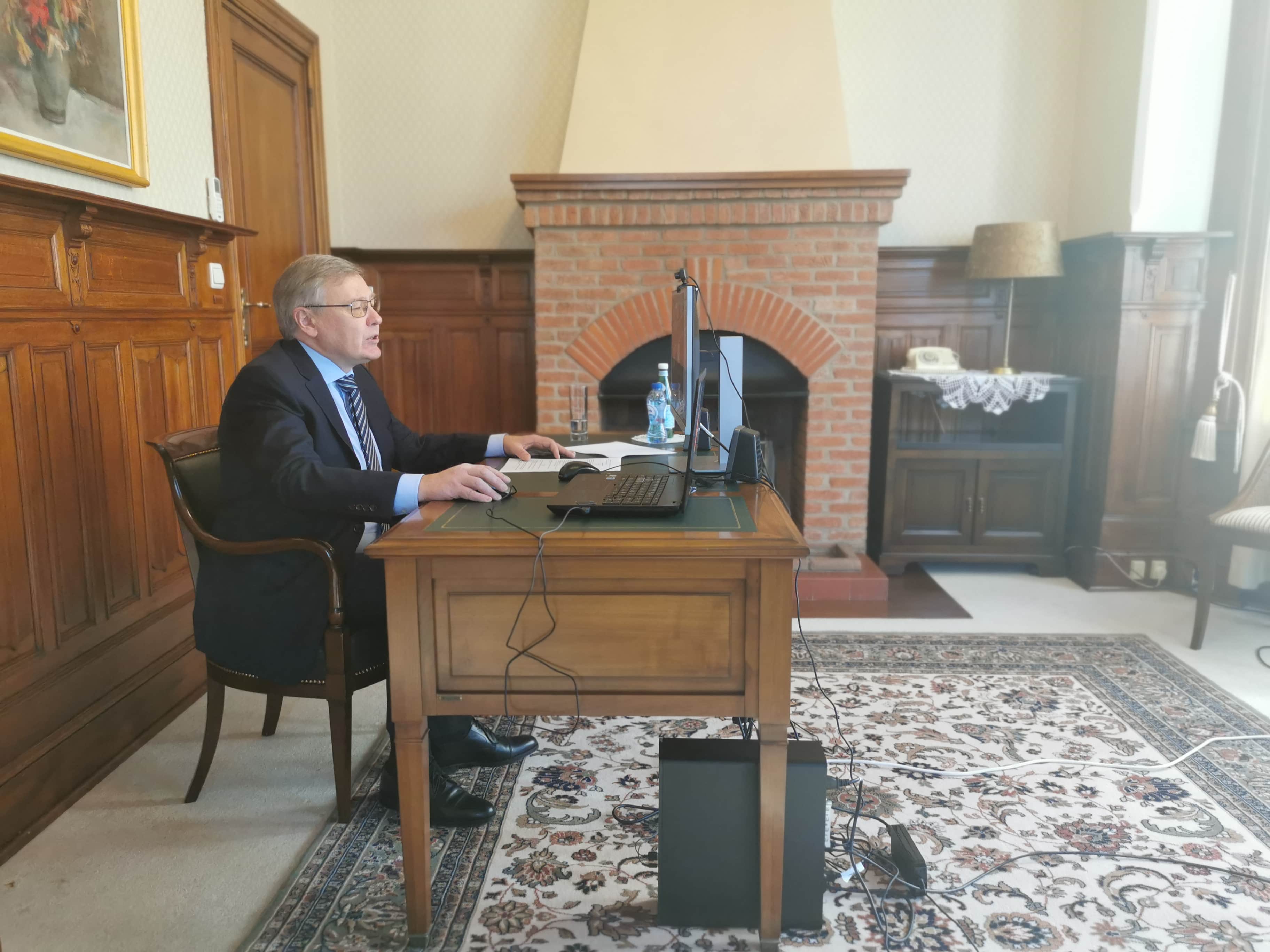 Russian Ambassador to Belgium Alexander Tokovinin took part in the international conference "The Russian Diaspora in Belgium: Unique Fates and Cultural Heritage", November 28